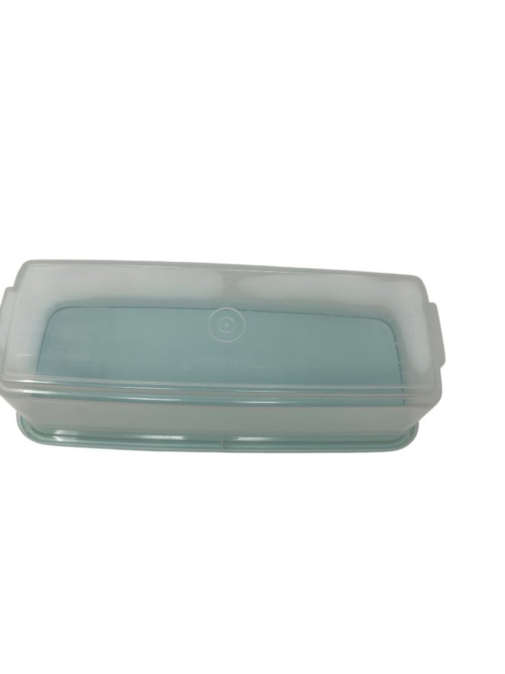 Tupperware Aqua Large Load Rectangle Bread Storage Container With Lid - Picture 6 of 9